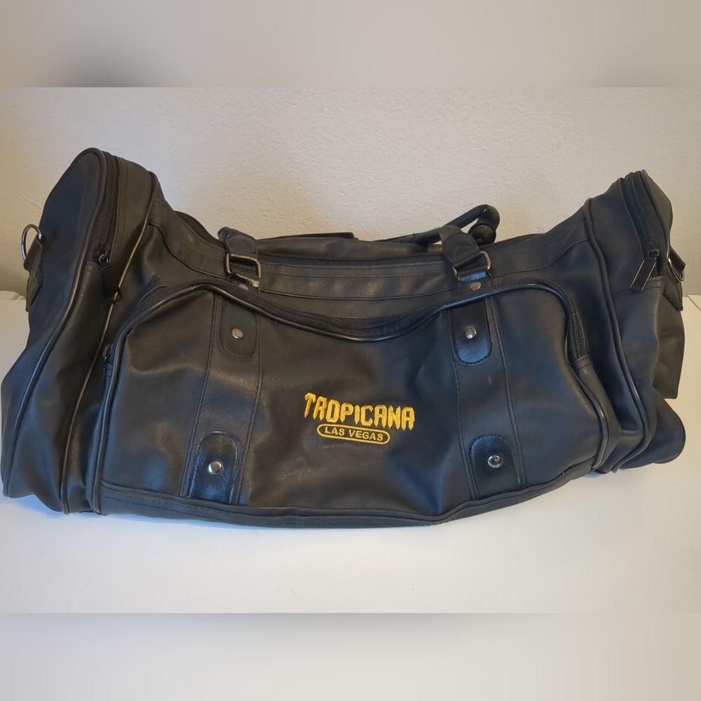 Tropicana Las Vegas Duffle Bag. Gym Bag. Faux Leather